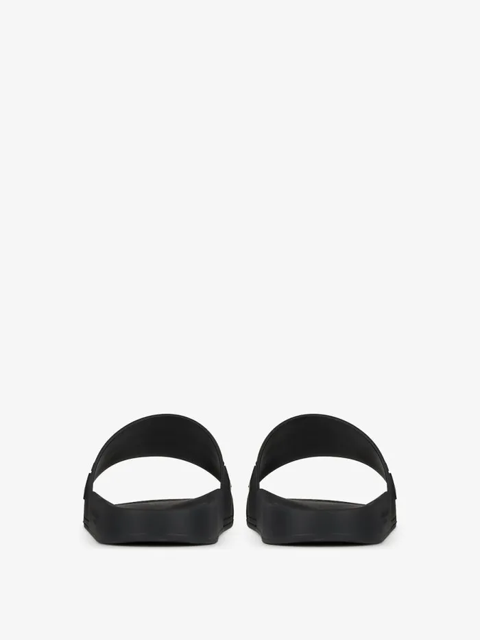 Men Slides and Sandals Givenchy Slide Sandals In Rubber Black Men Slides and Sandals Givenchy Slide Sandals In Rubber Black