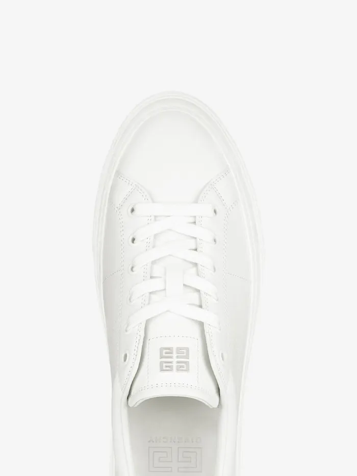 Men Sneakers Givenchy City Sport Sneakers In Leather Whiteblack Men Sneakers Givenchy City Sport Sneakers In Leather Whiteblack
