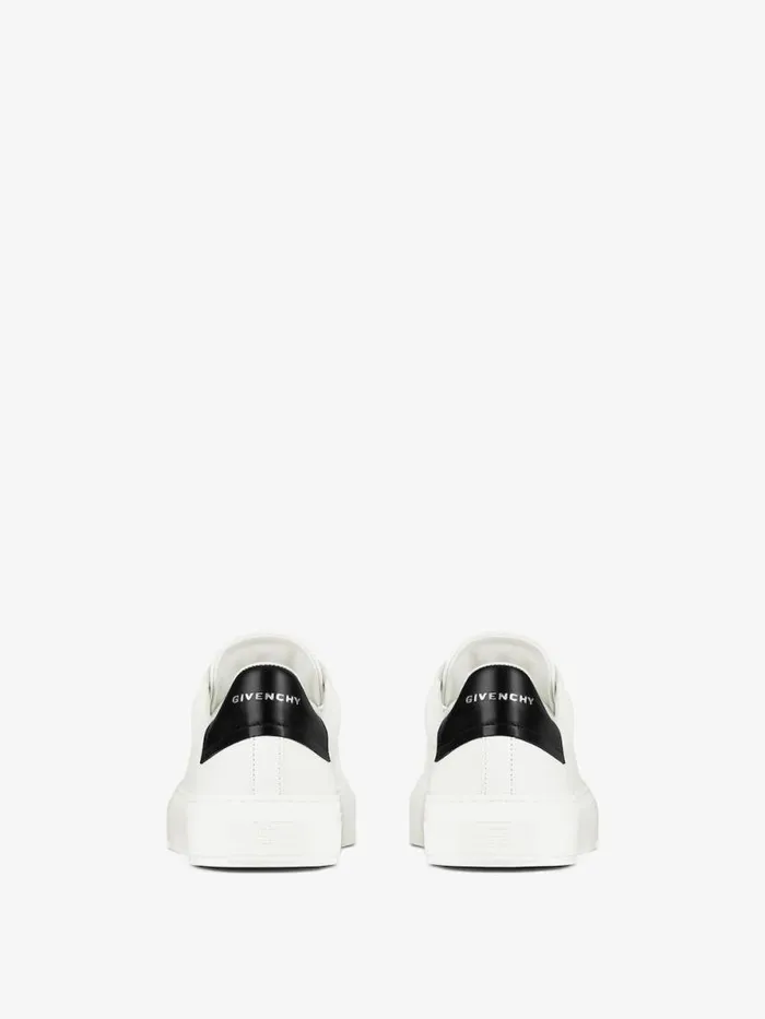 Men Sneakers Givenchy City Sport Sneakers In Leather Whiteblack Men Sneakers Givenchy City Sport Sneakers In Leather Whiteblack