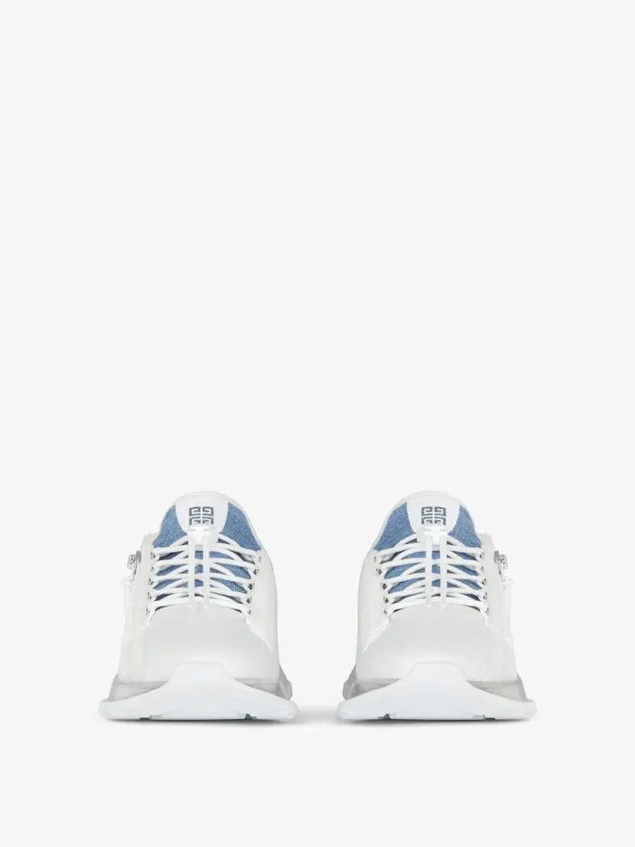 Men Sneakers Givenchy Spectre Runner Sneakers In Synthetic Leather And Denim Denim Blue Men Sneakers Givenchy Spectre Runner Sneakers In Synthetic Leather And Denim Denim Blue