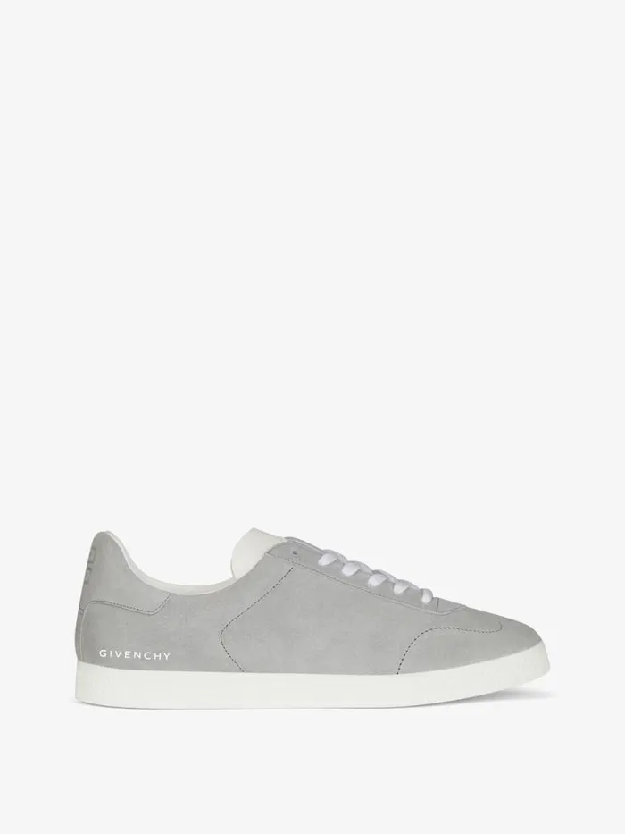 Men Sneakers Givenchy Town Sneakers In Suede Light Grey