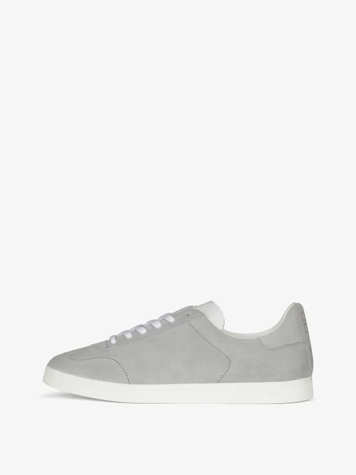 Men Sneakers Givenchy Town Sneakers In Suede Light Grey