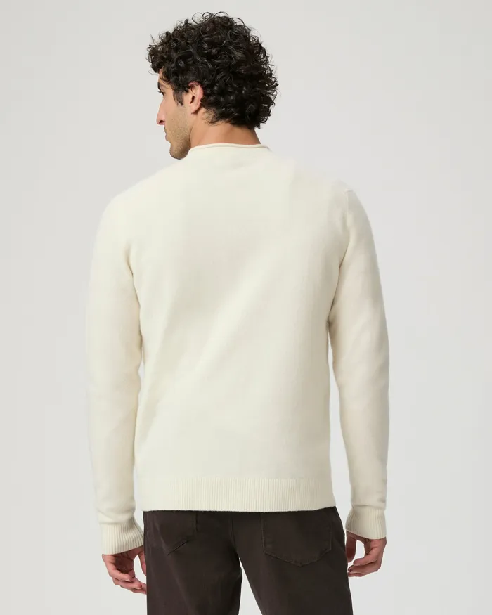 Men Sweaters and Sweatshirts PAIGE Icon Capsule Vick Crew Neck Sweater 8211 Natural