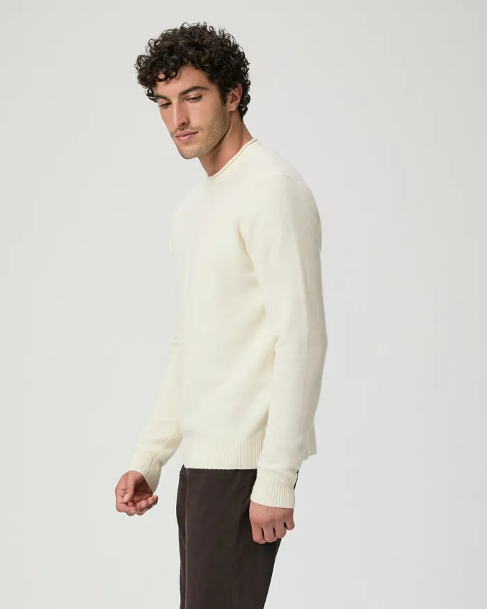 Men Sweaters and Sweatshirts PAIGE Icon Capsule Vick Crew Neck Sweater 8211 Natural