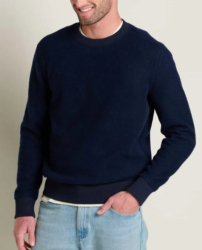 Men Sweaters Jackets and Layers Toad and Co Kennicott Crew True Navy