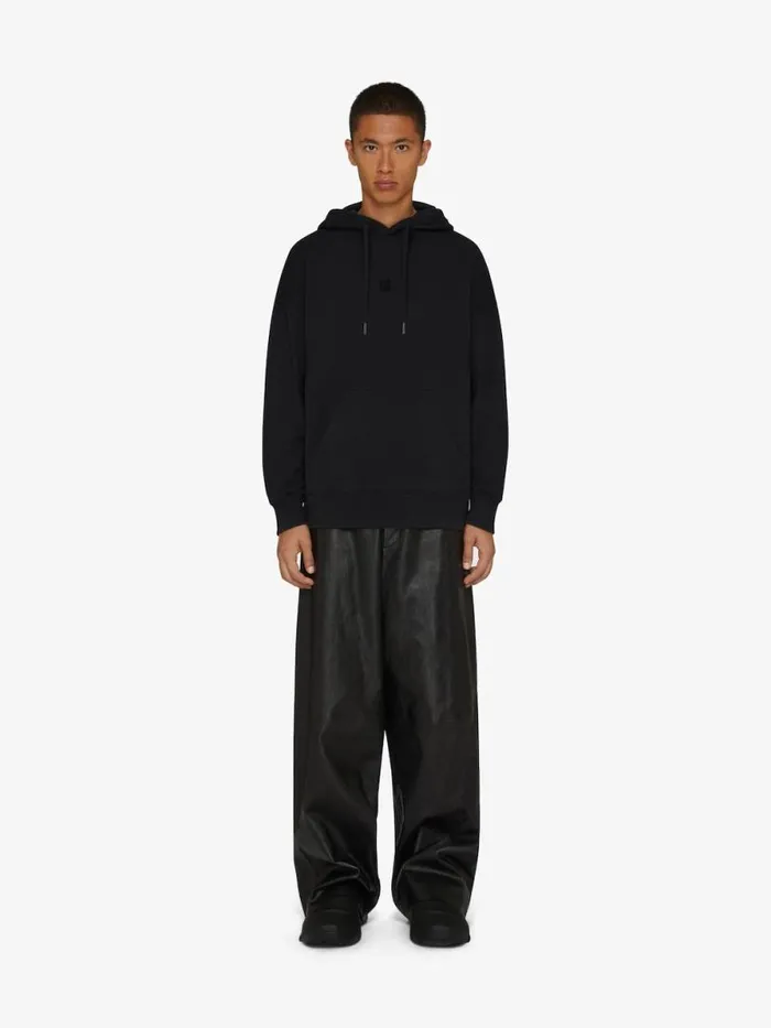 Men Sweatshirts and Hoodies Givenchy 4G Slim Fit Hoodie In Fleece Black