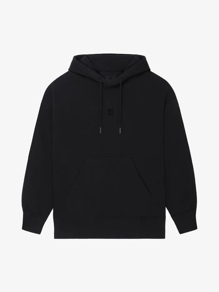 Men Sweatshirts and Hoodies Givenchy 4G Slim Fit Hoodie In Fleece Black