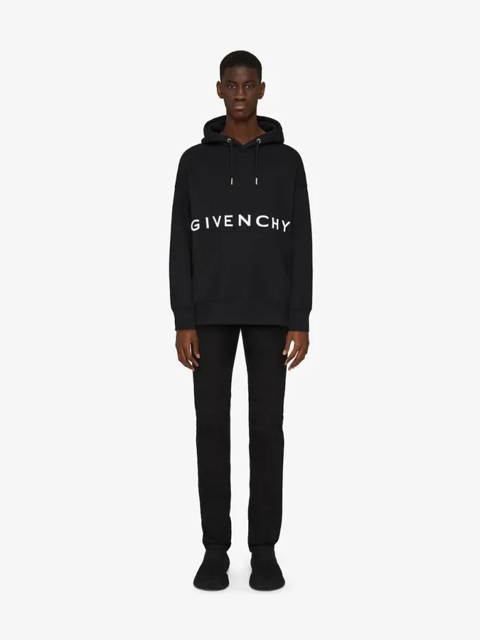 Men Sweatshirts and Hoodies Givenchy GIVENCHY 4G Slim Fit Hoodie In Fleece Black Men Sweatshirts and Hoodies Givenchy GIVENCHY 4G Slim Fit Hoodie In Fleece Black