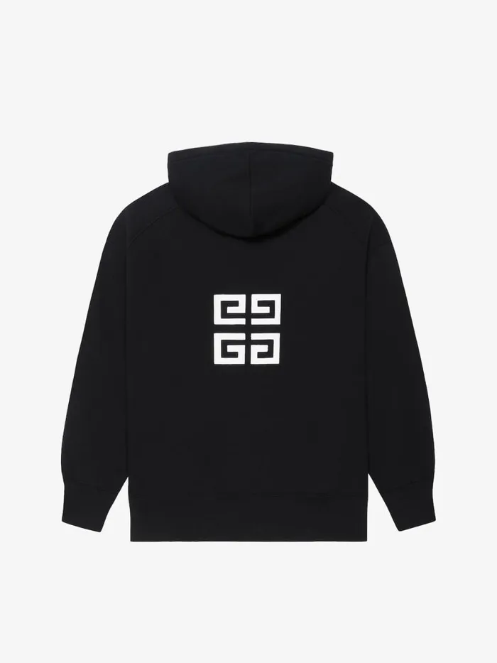 Men Sweatshirts and Hoodies Givenchy GIVENCHY 4G Slim Fit Hoodie In Fleece Black