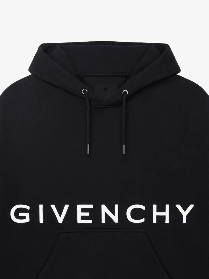 Men Sweatshirts and Hoodies Givenchy GIVENCHY 4G Slim Fit Hoodie In Fleece Black