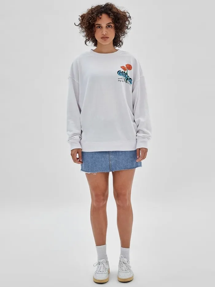 Men TShirts and Tanks GUESS GUESS Originals Eco Earth Day Floral Tee Pure White Men TShirts and Tanks GUESS GUESS Originals Eco Earth Day Floral Tee Pure White