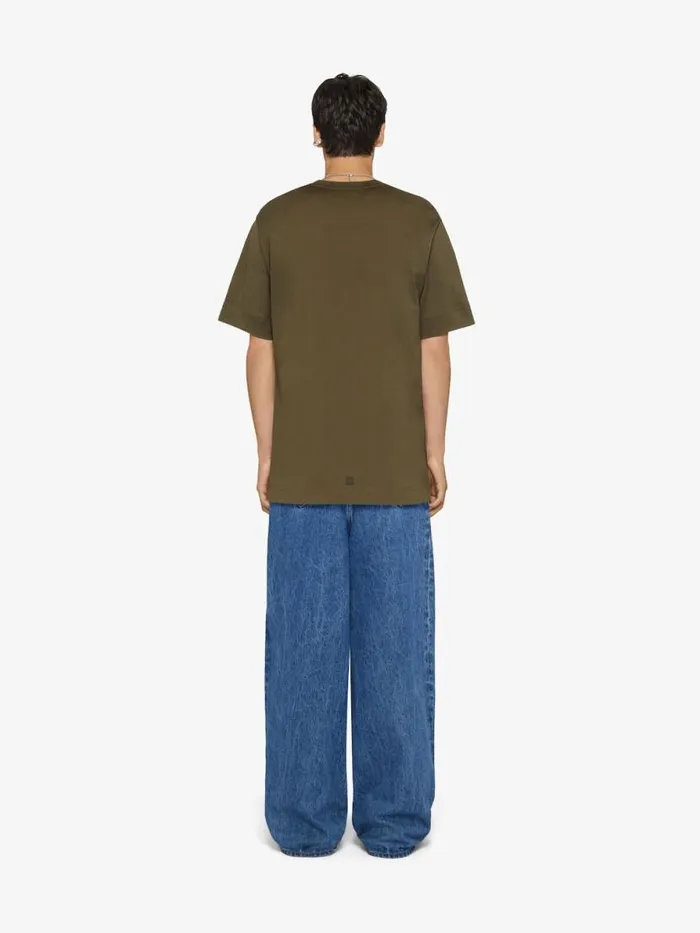 Men TShirts Givenchy GIVENCHY Archetype Oversized Tshirt In Cotton Khaki