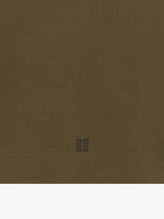 Men TShirts Givenchy GIVENCHY Archetype Oversized Tshirt In Cotton Khaki