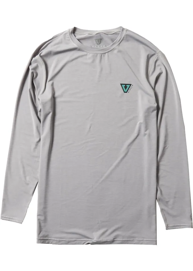 Men Twisted Eco Long Sleeve Lycra Rash Guard Grey Heather Wetsuit Tops and Lycra Vissla Men Twisted Eco Long Sleeve Lycra Rash Guard Grey Heather Wetsuit Tops and Lycra Vissla