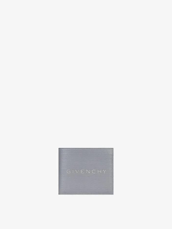 Men Wallets and Card Holders Givenchy GIVENCHY Wallet In 4G Micro Leather Light Grey Men Wallets and Card Holders Givenchy GIVENCHY Wallet In 4G Micro Leather Light Grey