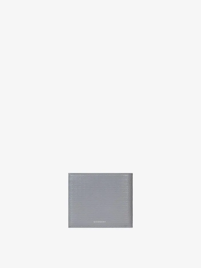 Men Wallets and Card Holders Givenchy GIVENCHY Wallet In 4G Micro Leather Light Grey Men Wallets and Card Holders Givenchy GIVENCHY Wallet In 4G Micro Leather Light Grey
