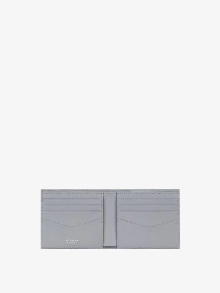 Men Wallets and Card Holders Givenchy GIVENCHY Wallet In 4G Micro Leather Light Grey Men Wallets and Card Holders Givenchy GIVENCHY Wallet In 4G Micro Leather Light Grey
