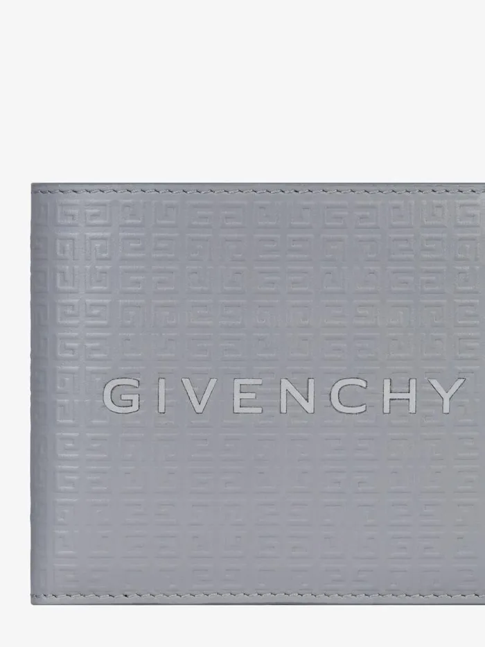 Men Wallets and Card Holders Givenchy GIVENCHY Wallet In 4G Micro Leather Light Grey Men Wallets and Card Holders Givenchy GIVENCHY Wallet In 4G Micro Leather Light Grey