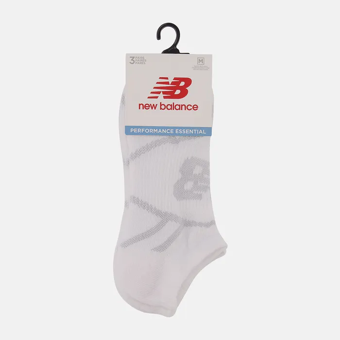 MenWomen Performance No Show Socks 3 Pack WHITE Socks New Balance MenWomen Performance No Show Socks 3 Pack WHITE Socks New Balance