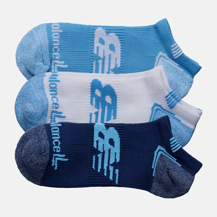 MenWomen Socks New Balance No Show Run Sock 3 Pack BLUE MenWomen Socks New Balance No Show Run Sock 3 Pack BLUE