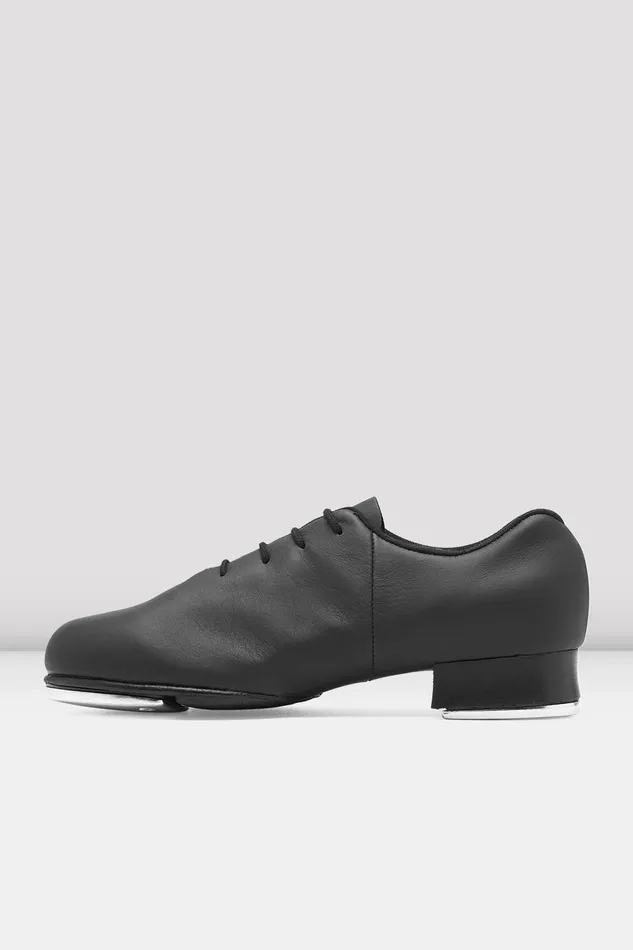 Mens Bloch Adult Mens TapFlex Leather Tap Shoes Black Leather