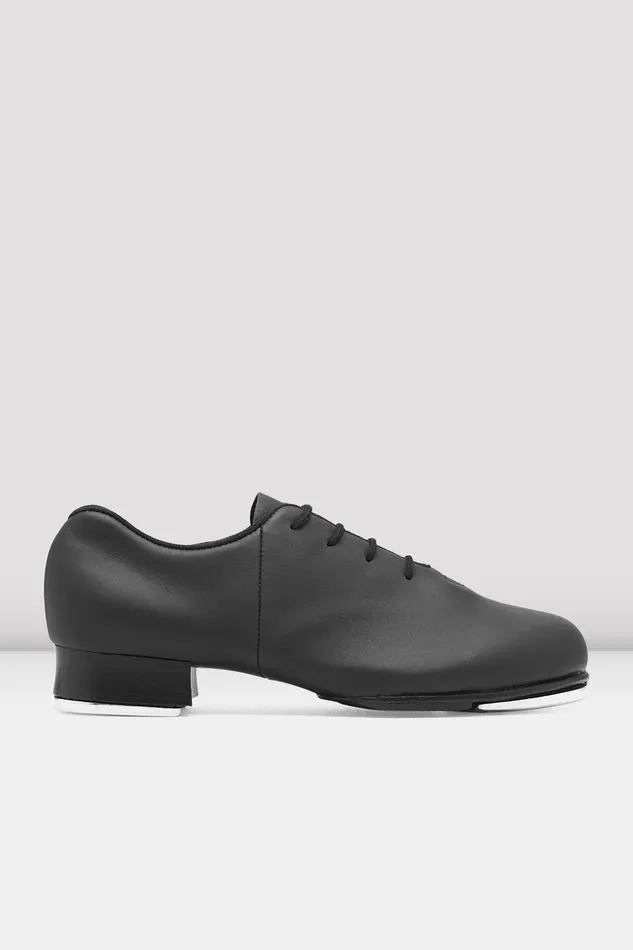 Mens Bloch Adult Mens TapFlex Leather Tap Shoes Black Leather