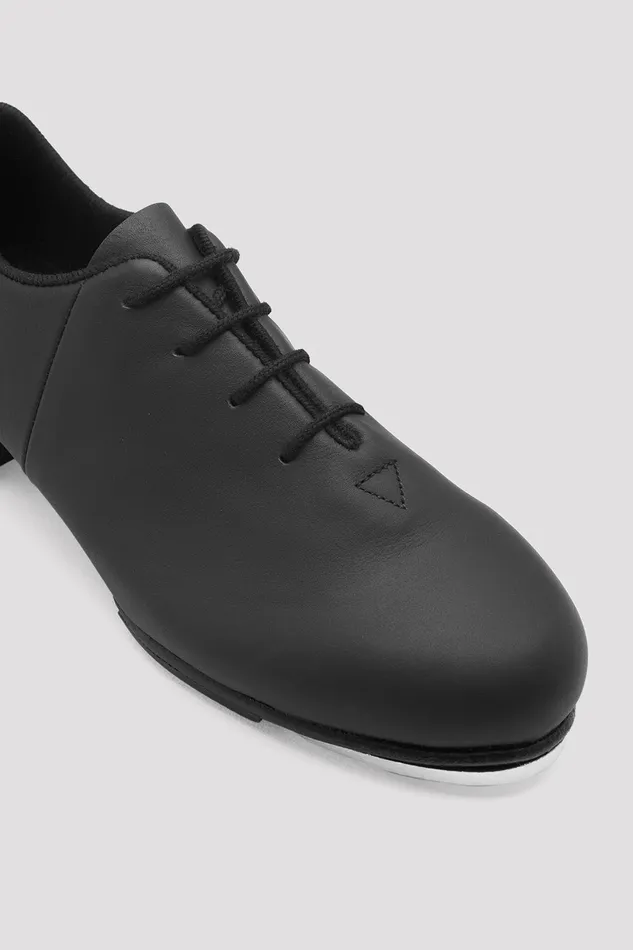 Mens Bloch Adult Mens TapFlex Leather Tap Shoes Black Leather