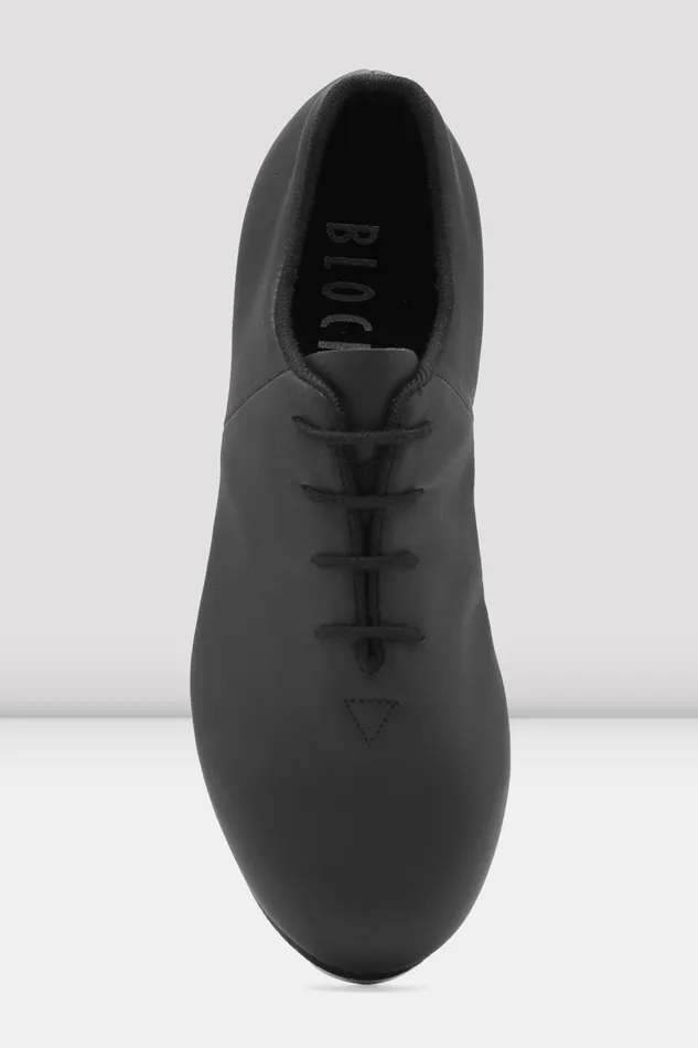 Mens Bloch Adult Mens TapFlex Leather Tap Shoes Black Leather