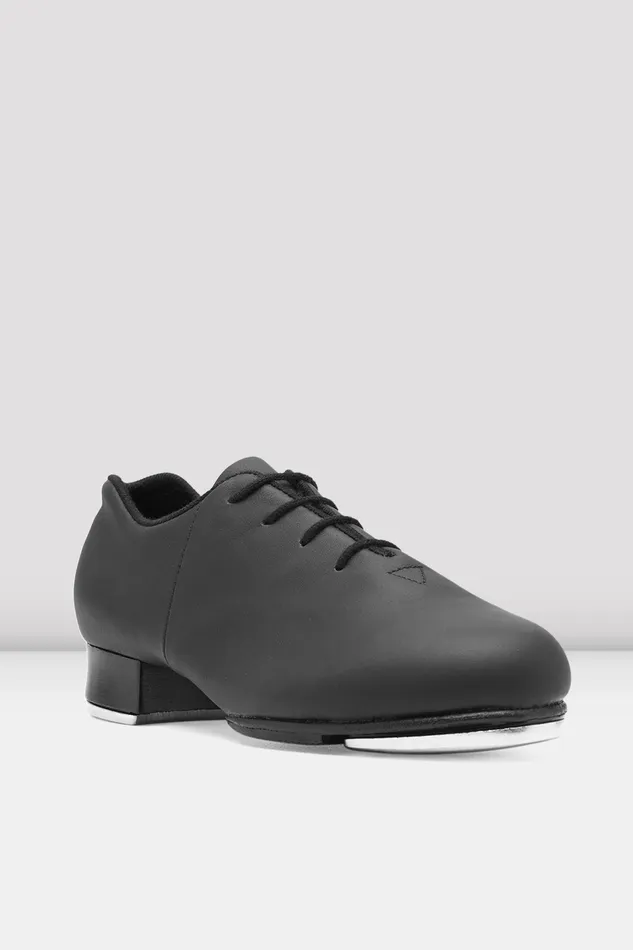 Mens Bloch Adult Mens TapFlex Leather Tap Shoes Black Leather