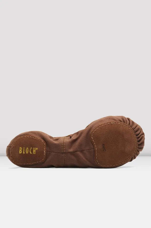 Mens Performa Stretch Canvas Ballet Shoes Cocoa Canvas Adult Mens Bloch