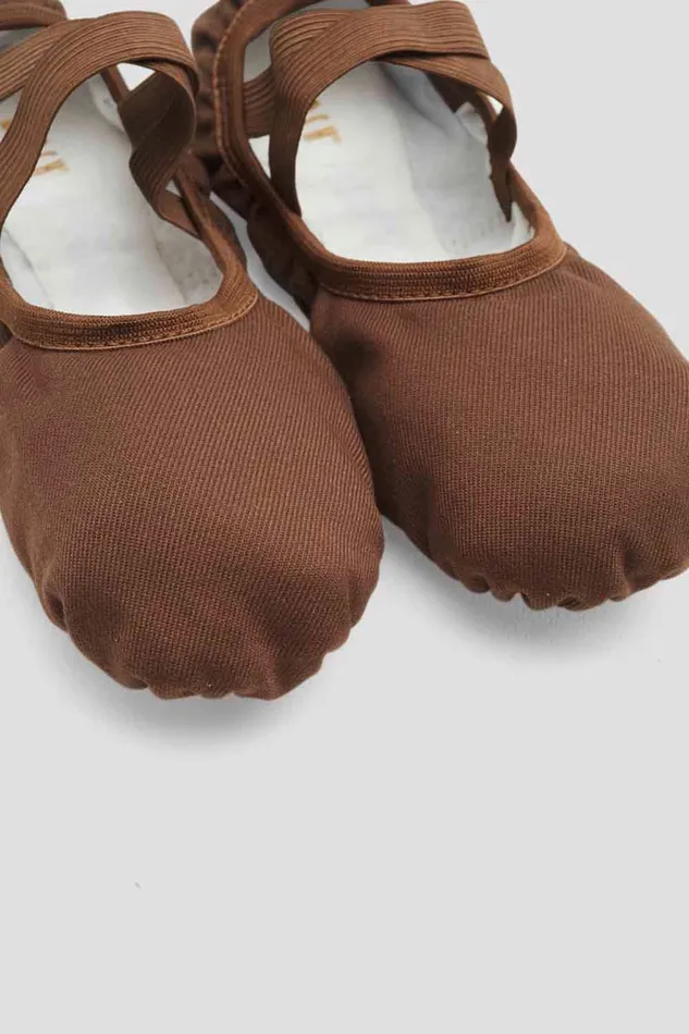 Mens Performa Stretch Canvas Ballet Shoes Cocoa Canvas Adult Mens Bloch