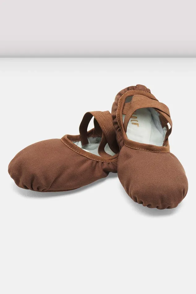 Mens Performa Stretch Canvas Ballet Shoes Cocoa Canvas Adult Mens Bloch