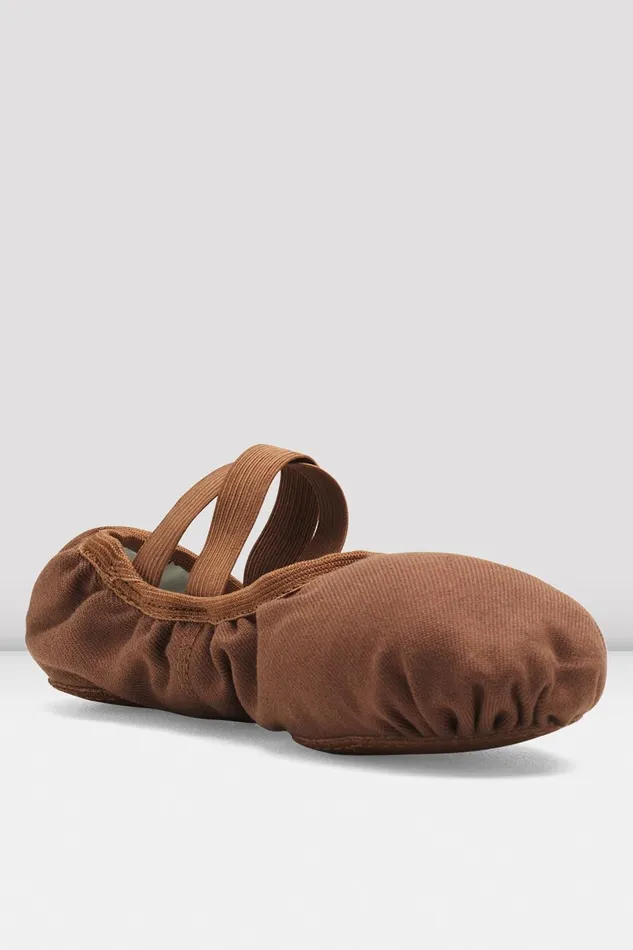 Mens Performa Stretch Canvas Ballet Shoes Cocoa Canvas Adult Mens Bloch