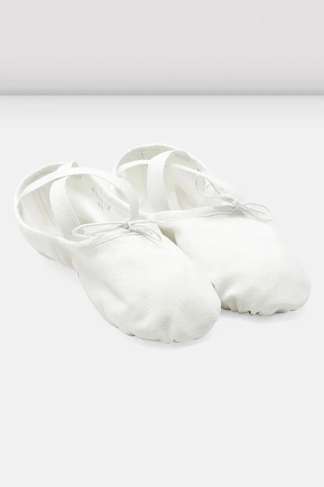 Mens Pump Canvas Ballet Shoes White Canvas Mens Bloch Adult