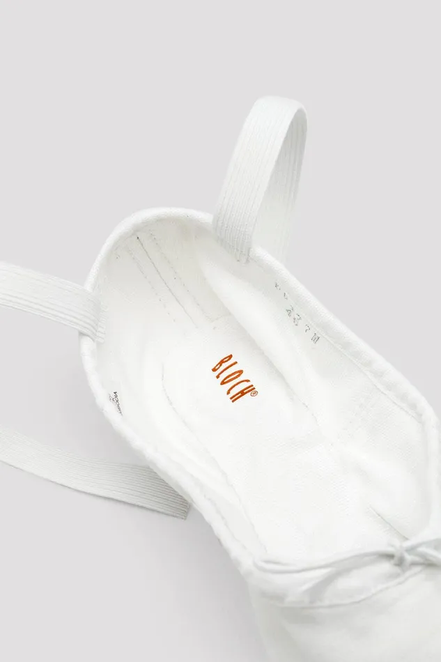 Mens Pump Canvas Ballet Shoes White Canvas Mens Bloch Adult
