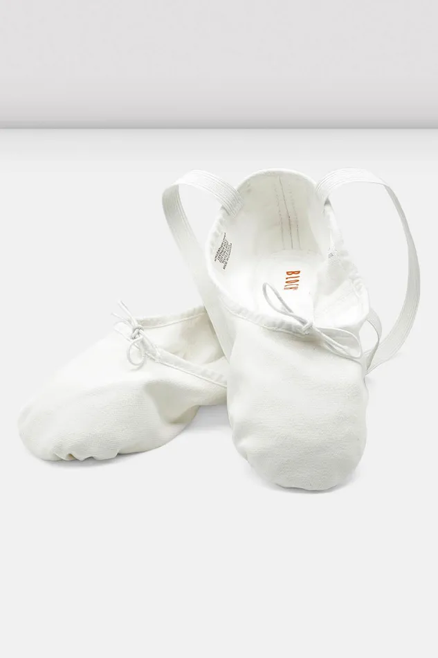 Mens Pump Canvas Ballet Shoes White Canvas Mens Bloch Adult