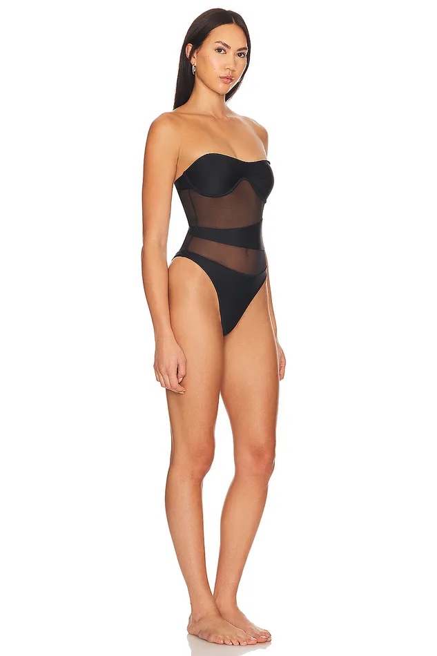 Midnight Ride One Piece Black Women Lovers and Friends Swimsuits and CoverUps Midnight Ride One Piece Black Women Lovers and Friends Swimsuits and CoverUps