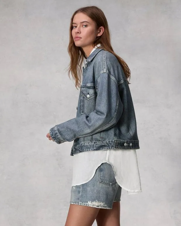 MiramarJackets and Coats rag and bone Women Miramar Terry Trucker Jacket Walker
