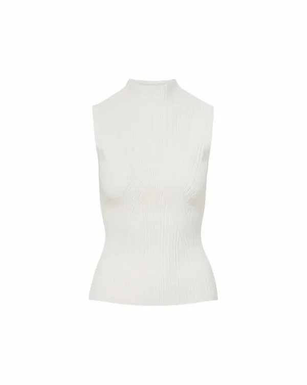 Nellie Tank Top Shell Offwhite Women Veronica Beard Tops Nellie Tank Top Shell Offwhite Women Veronica Beard Tops