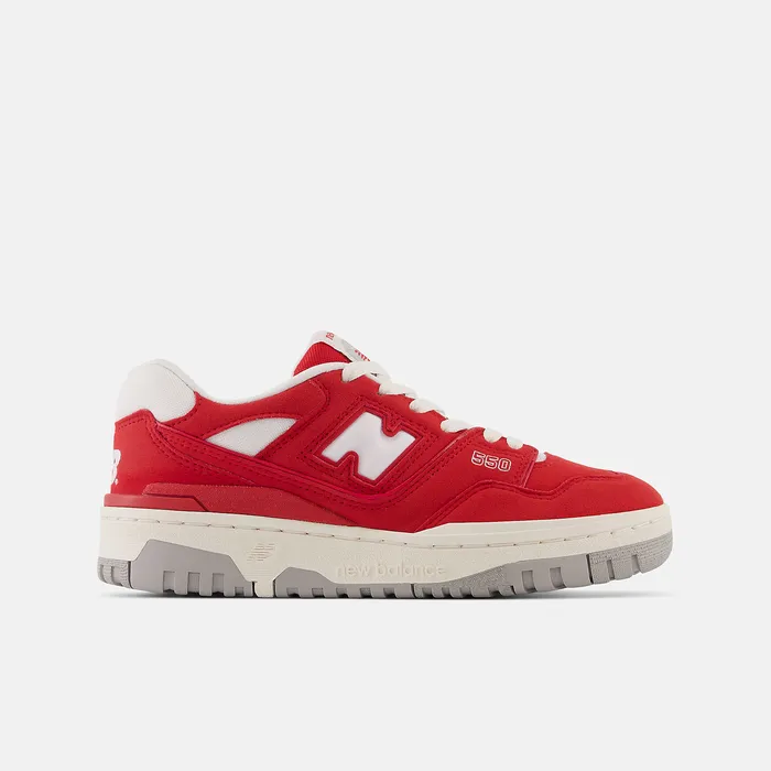 New Balance 550 Team Red with White Kids Size 35 8211 7
