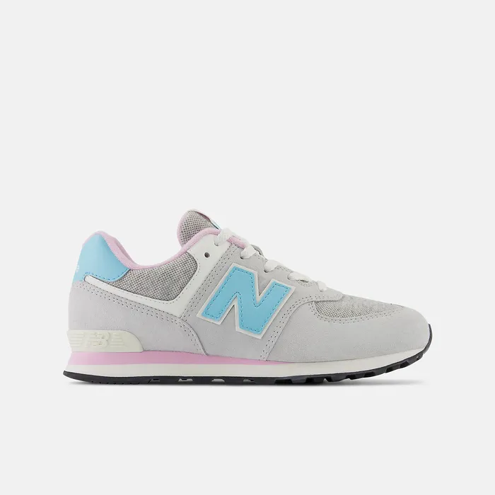 New Balance 574 Brighton Grey with Summer Aqua and Lilac Cloud Kids Size 35 8211 7