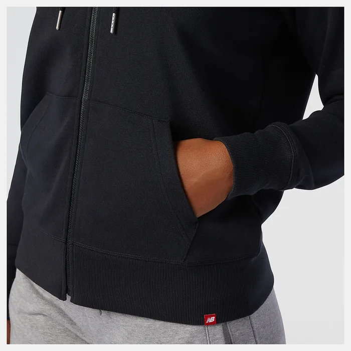 New Balance NB Essentials Full Zip Hoodie BLACK Women Hoodies and Sweatshirts New Balance NB Essentials Full Zip Hoodie BLACK Women Hoodies and Sweatshirts