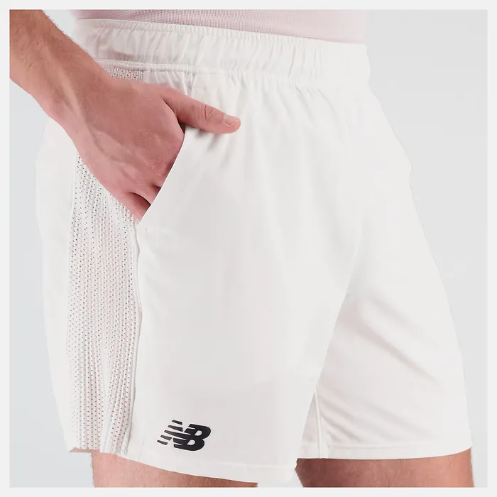 New Balance Shorts Men Tournament 7 inch Short WHITE New Balance Shorts Men Tournament 7 inch Short WHITE