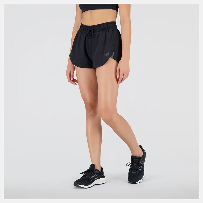 New Balance Shorts Women Q Speed Short BLACK