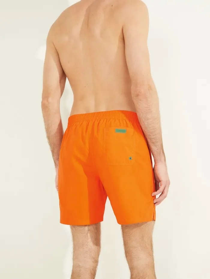 Nylon Swim Trunks Inspire Orange Swim GUESS Men