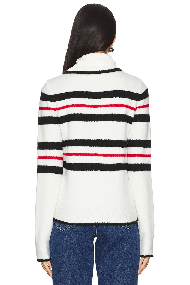 Ocane Turtleneck Pullover Black and Red Stripe Women Lovers and Friends Sweaters and Knits Ocane Turtleneck Pullover Black and Red Stripe Women Lovers and Friends Sweaters and Knits
