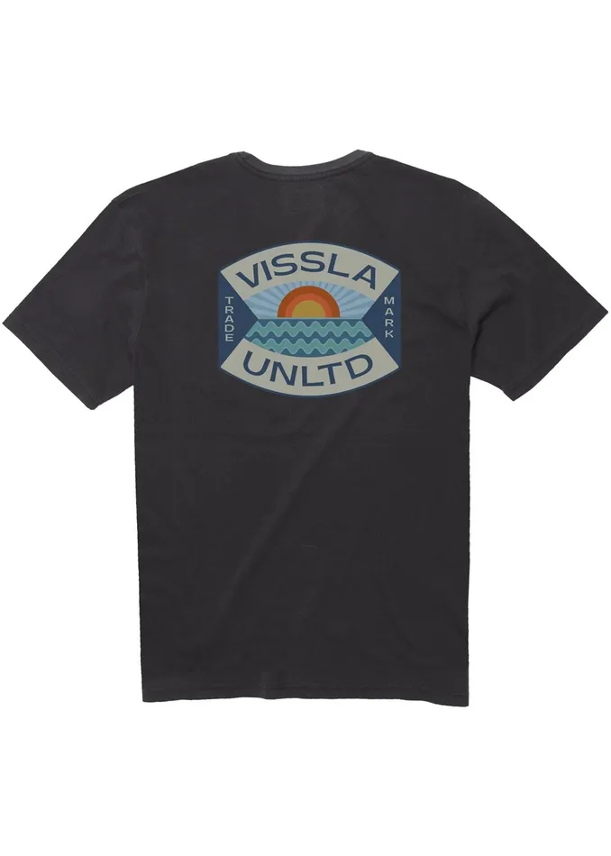 Offshored Ss Pkt Tee Phantom Premium Tees Vissla Men