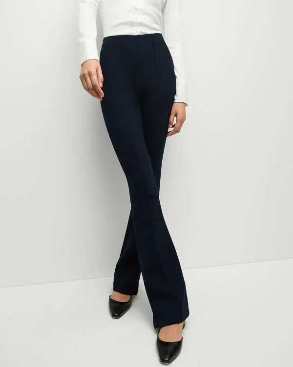 Orion Flare Pant Navy Women Veronica Beard Pants
