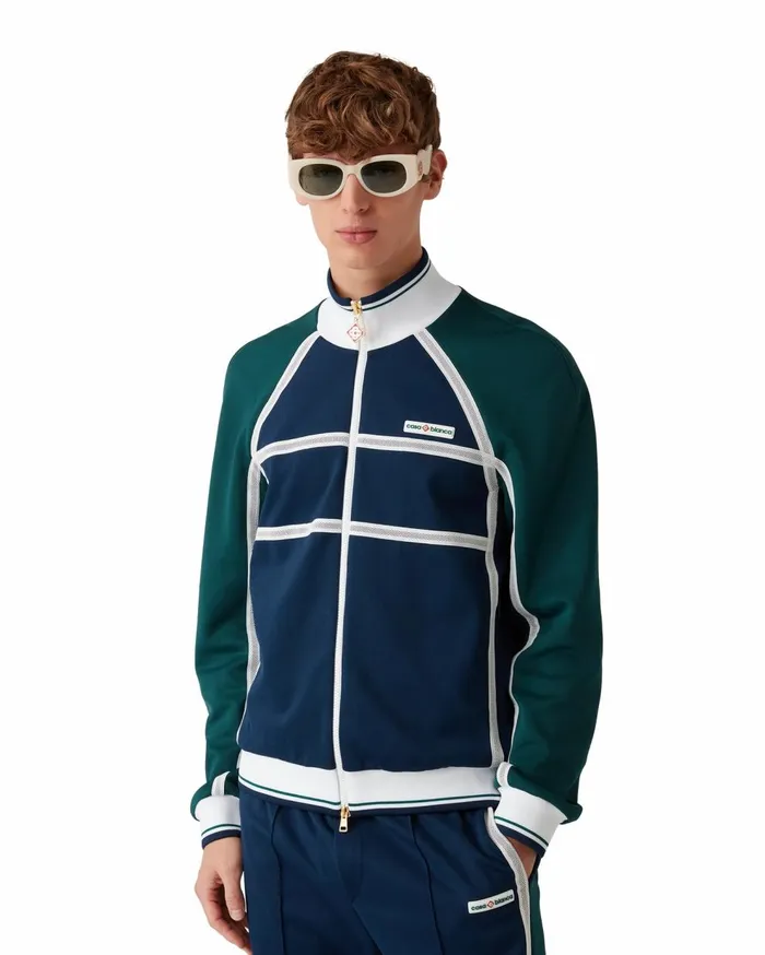 Outerwear Men Casablanca Paris Mesh Tape Track Jacket
