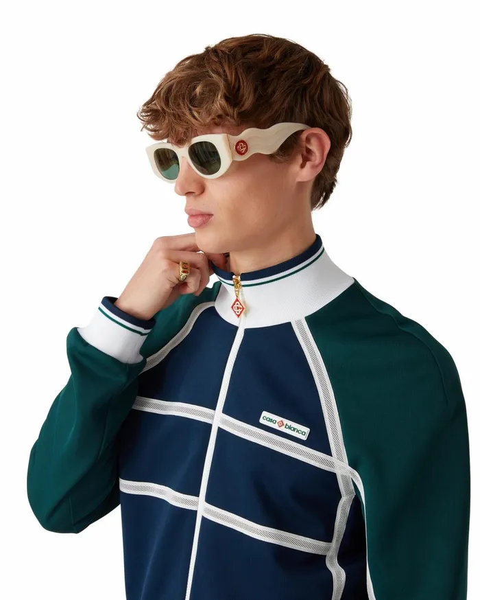 Outerwear Men Casablanca Paris Mesh Tape Track Jacket